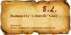 Budaspitz Liberátusz névjegykártya